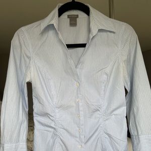 Tailored Split Neck Blouse